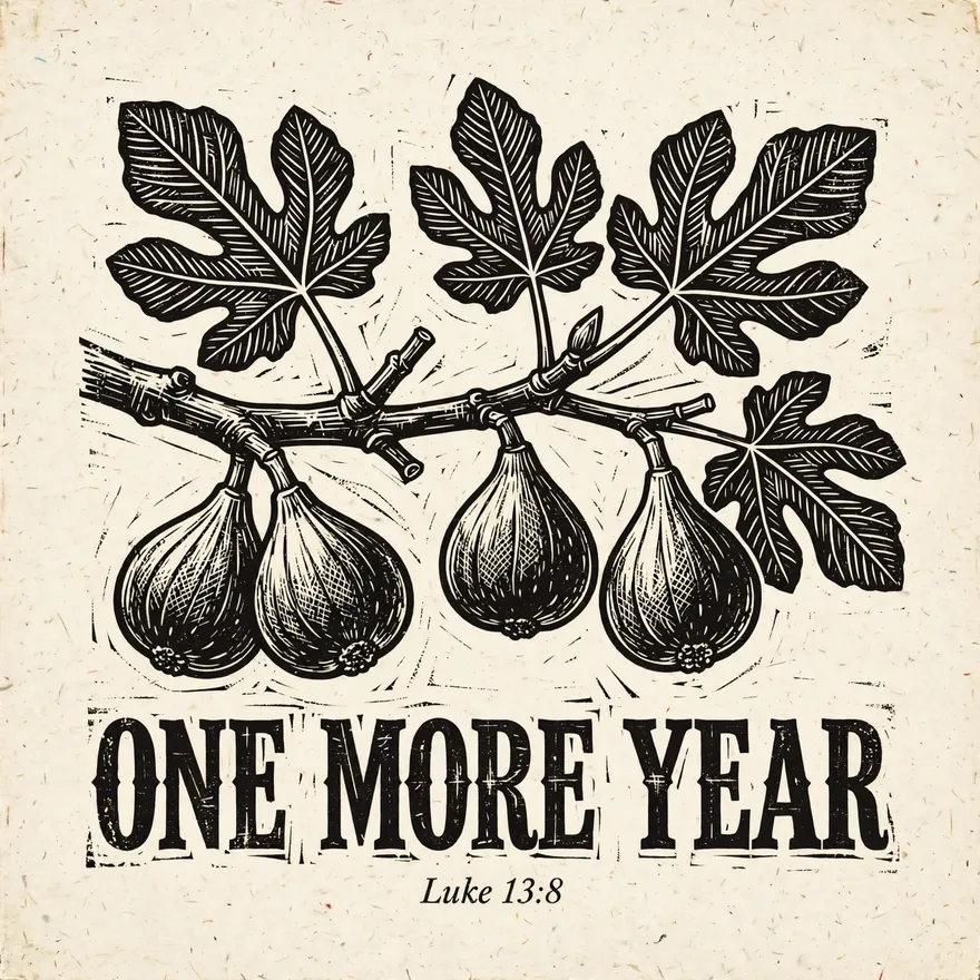 Woodcut fig design concept