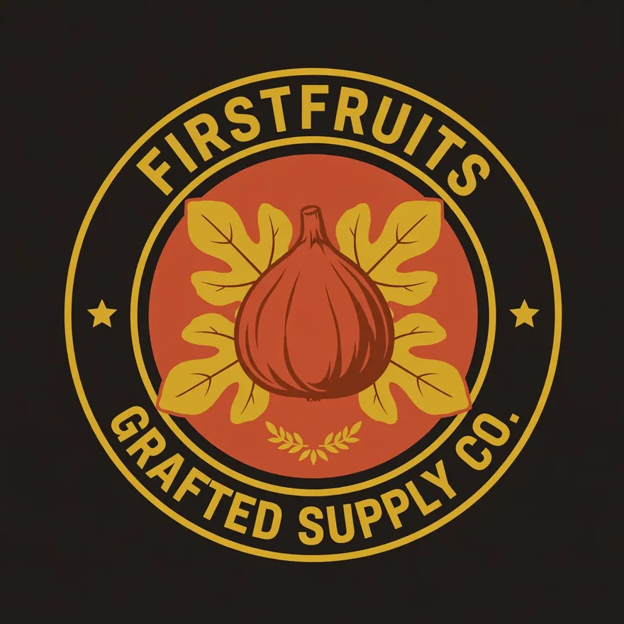 Harvest badge fig design concept